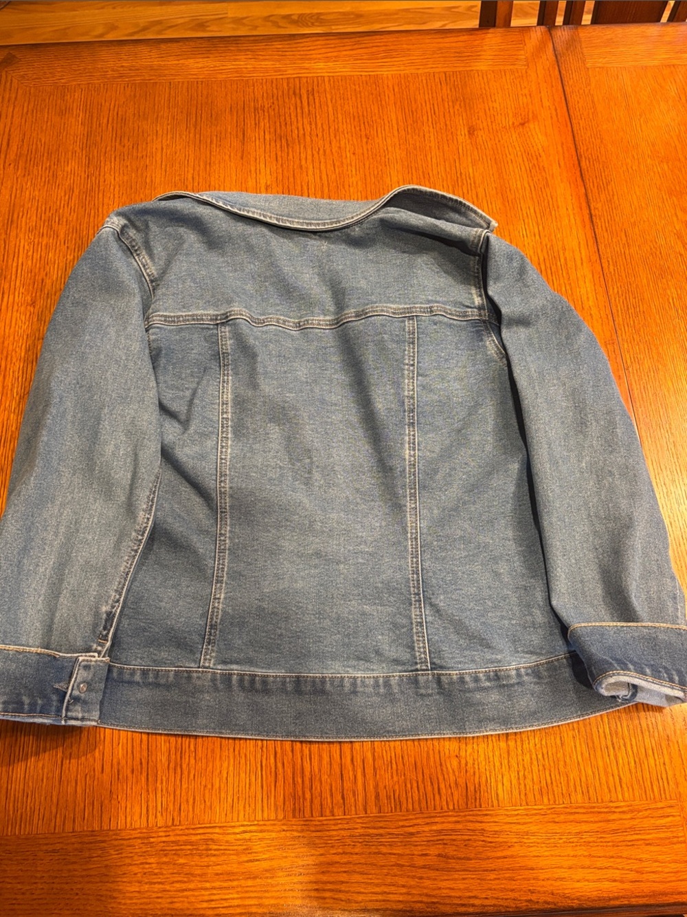 Market & Spruce Light Blue Denim Jacket - Picture 4 of 5